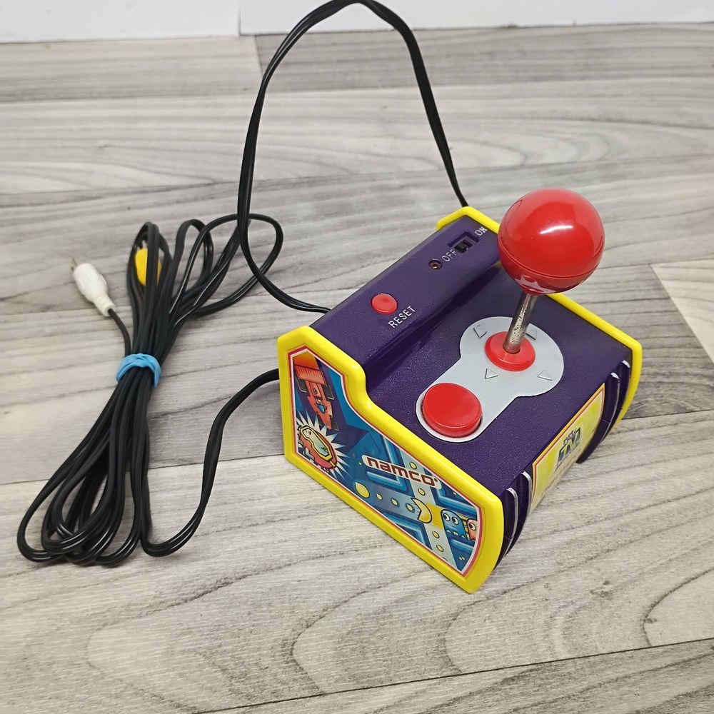 Namco Pac-Man 5-in-1 TV Plug N Play Game Jakks Pacific Arcade 2003 TESTED